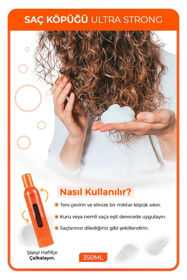Ultra Strong Saç Köpük 350 ML - Ultra Güçlü Tutuş - mrfs - Görsel 3