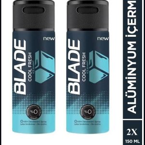 2 Adet Blade Cool Fresh Erkek Deodorant 150 Ml Hızlı Kurur Leke Bırakmaz