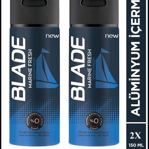 2 Adet Blade Marine Fresh Erkek Deodorant Sprey 150 ml