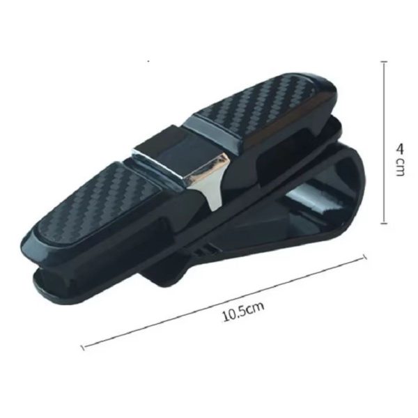 BUFFER® Araç İçi Güneşliğe Takılan 2'li Gözlük,Kart,Para Takmalık Aparat - Görsel 5