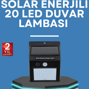 Hareket Algılamalı Solar LED Güvenlik Lambası
