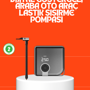 150 PSI Yüksek Basınç Kapasiteli Kablosuz Lastik Pompası