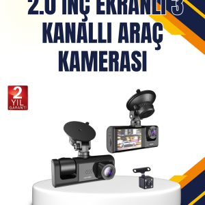 Araç İçi Kamera Seti | 170° Geniş Açı, Hareket Algılama ve Park Koruma