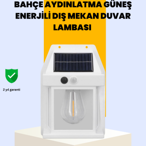 Sensörlü Solar Led Dış Duvar Aydınlatma