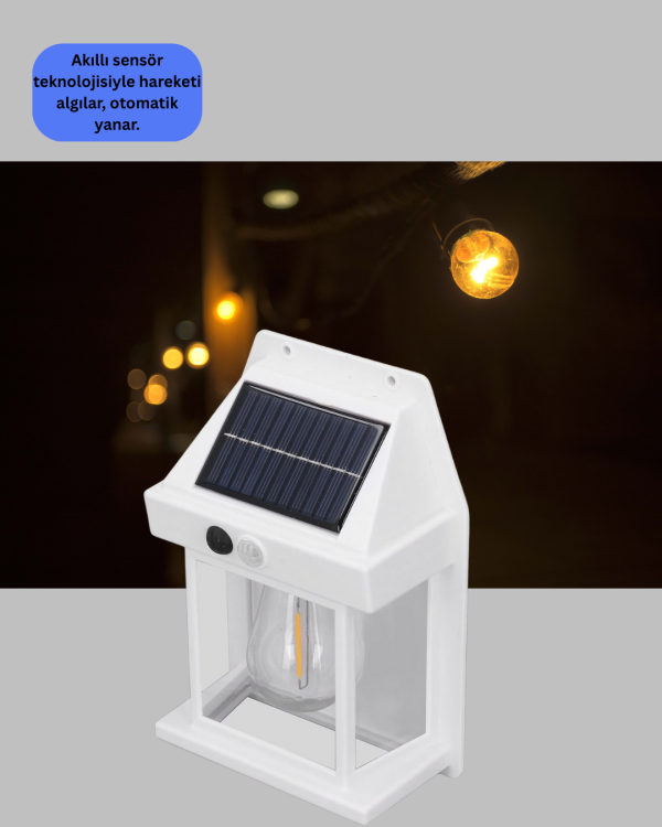 Sensörlü Solar Led Dış Duvar Aydınlatma - Görsel 3