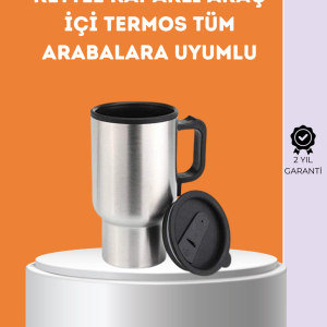 Paslanmaz Çelik Araç İçi Kahve ve Çay Isıtıcı Termos