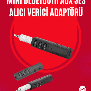 Taşınabilir Bluetooth Ses Alıcısı | 30 Dk Şarj, 4 Saat Kullanım, Geri Klipsli