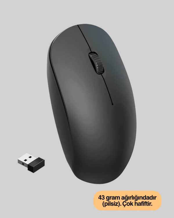 Sessiz ve Ergonomik Mouse – USB Bağlantılı ve DPI Ayarlı - Görsel 5