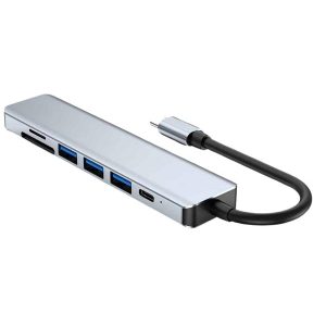 8 Portlu Macbook Çevirici Type C Hub  SD TF USB Çoğaltıcı Ethernet