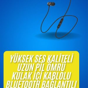 Bluetooth Bağlantılı Kablolu Mıknatıslı Sport Kulaklık