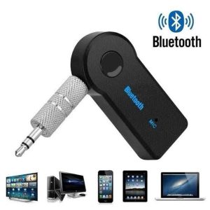 Yeni Nesil Bluetooth Aux Araç Kiti Siyah TV Tablet Telefon Araç Araba