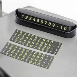 Araba Park Numaratörü Araç İçi Numaralık Değiştirilebilir Çevirmeli Mini