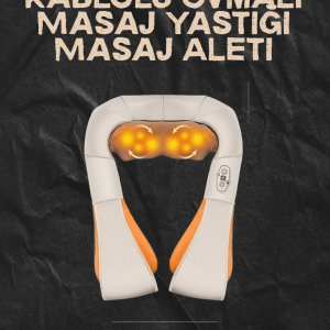 Ovmalı Isıtmalı Elektrikli Masaj Aleti – Boyun, Sırt, Bel, Omuz ve Bacak İçin Profesyonel Masaj Aleti