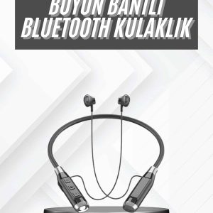 Bluetooth Kulaklık 120 Saat Kullanım Süresi Boyun Askılı Bluetooth Kablosuz Kulaklık