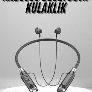 Boyun Bantlı Kulak İçi Kablolu Yüksek Ses Kaliteli Bluetooth Kulaklık
