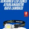 Kafa Lambası, Su Geçirmez Kafa Feneri 3 Mod Aydınlatma