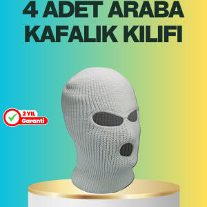 Araç Koltuk Başlığı Kılıfı 4’lü Set Komik ve Fonksiyonel