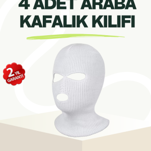 Araba İç Dekorasyon Başlık Kılıfı 4’lü Esnek ve Dayanıklı
