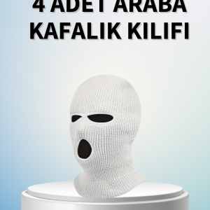 Komik Tasarımlı 4’lü Araç Kafalık Kılıfı Polyester Kumaş