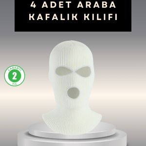 Araba Koltuk Başlık Kılıfı 4’lü Paket Eğlenceli ve Koruyucu