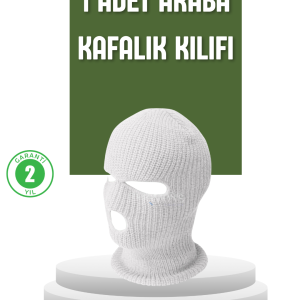 Kışlık Araç Koltuk Başlık Koruyucu Komik Maske Tasarımlı