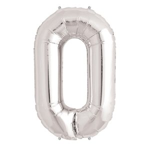 0 Rakam Folyo Bn Gümüş  40 inç