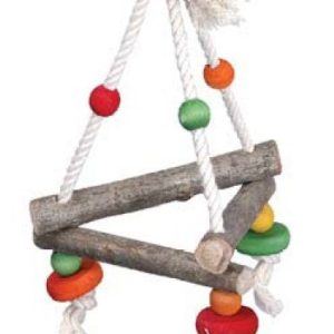 Ahşap Doğal Kuş Oyuncağı 26 cm
