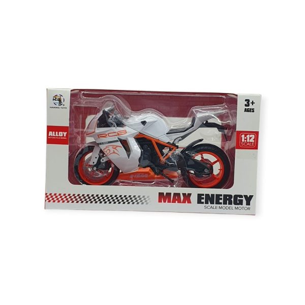 1:12 Ölçekli Model Motosiklet - HTM - HX797 - Beyaz (Lisinya) - Görsel 4