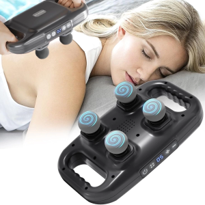 4 Başlıklı Masaj Sı - Ergonomik Derin Doku Sırt Ve Boyun Masaj Aleti Ağrı Ve Sızı Giderici