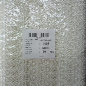 Dantel Polyester Güpür Bant Krem 30 Metre En 3 cm ON-1408-KR