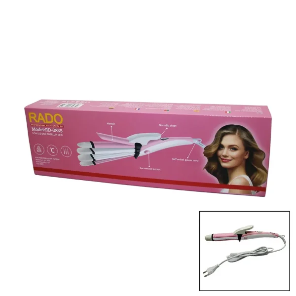Rado RD-3835 Şekillendirici Saç Güzellik Seti - 4&apos;lü, 60W (5296) - Görsel 3