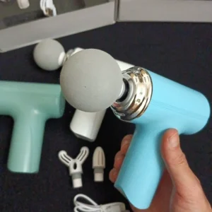 Masaj Tabancası Darbeli Titreşimli 4 Başlıklı Profesyonel Şarjlı Mini Masaj Aleti (5296)