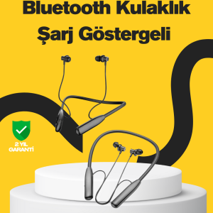 Y12 Bluetooth Boyun Bantlı Kulaklık – 100 Saat Pil, Bluetooth 5.3, Dokunmatik Kontrol
