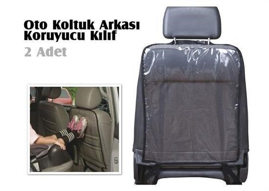 BUFFER® Araç içi Oto Koltuk Arkası Koruyucu Set Kılıf Ayak İzi Koruma Kılıfı - Görsel 5